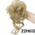 Synthetic bun wig fluffy hair ring ball head